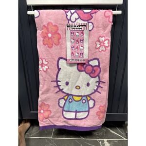 NWT Hello Kitty & Friends by Sanrio‎ Pink Beach Towel 100% Cotton 36" x 70"